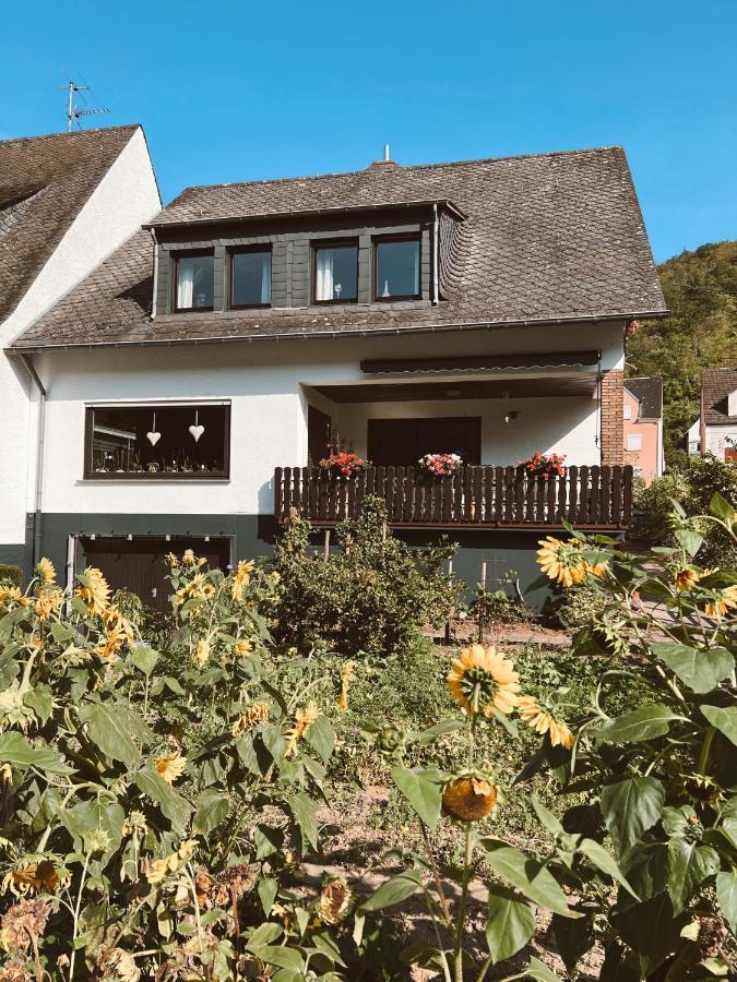 Ferienwohnung Moselflair Mit Direktem Blick Auf Die Mosel Und Weinberge Oberfell Exterior photo